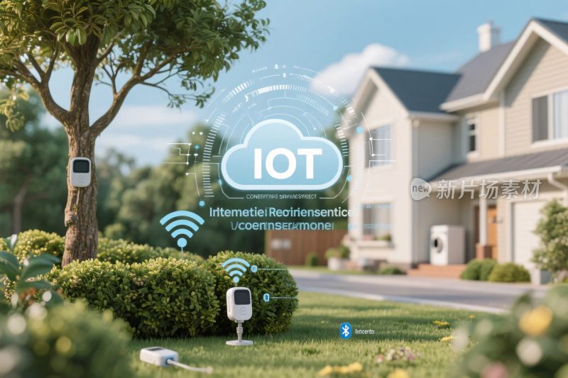 智能家居物联网场景插画
