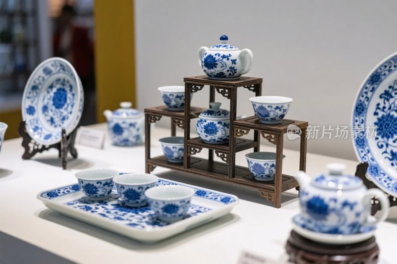 瓷器展品陈列图