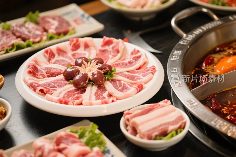 火锅食材展示图
