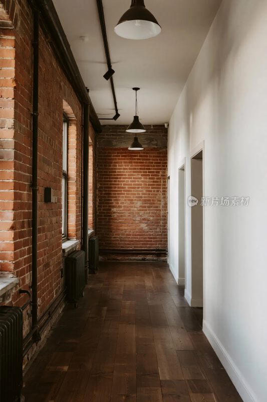 室内复古走廊空间
