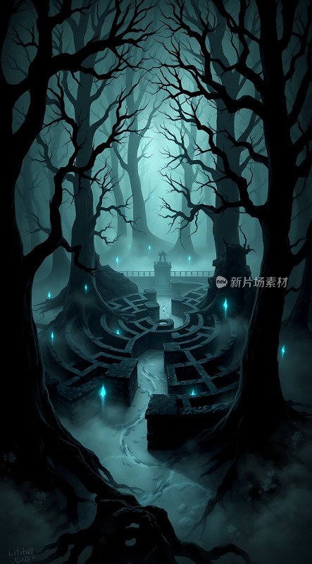 迷雾森林中的古老迷宫