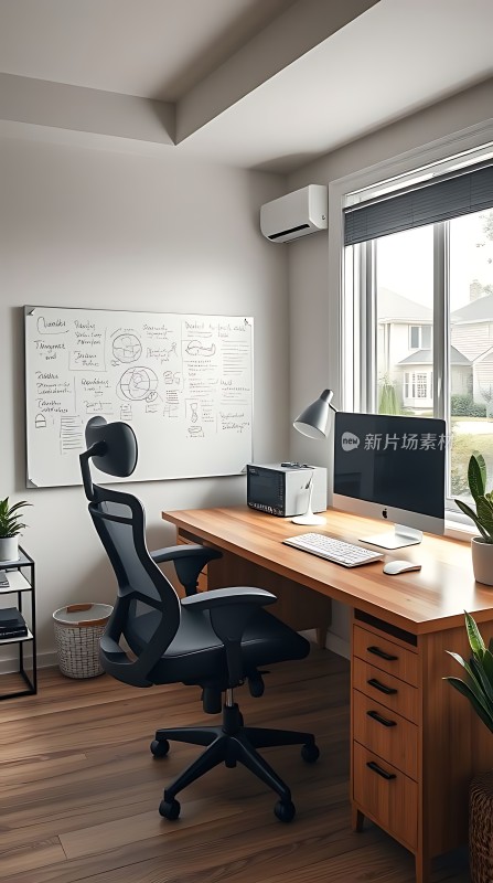 现代简约办公室整洁明亮的工作空间