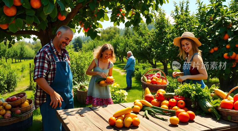 果园丰收季新鲜蔬果大集会