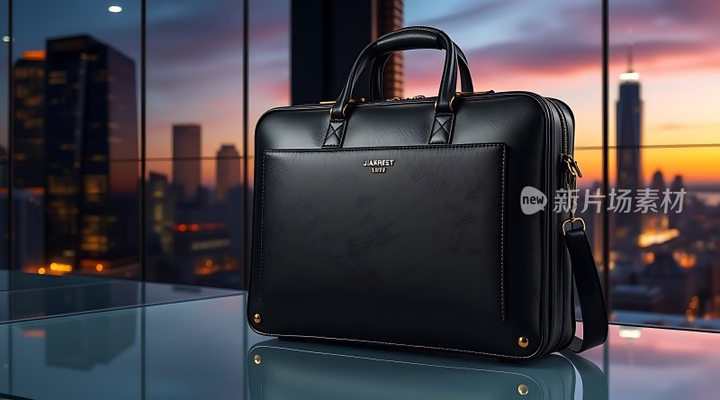 都市商务风黑色手提包展现时尚魅力