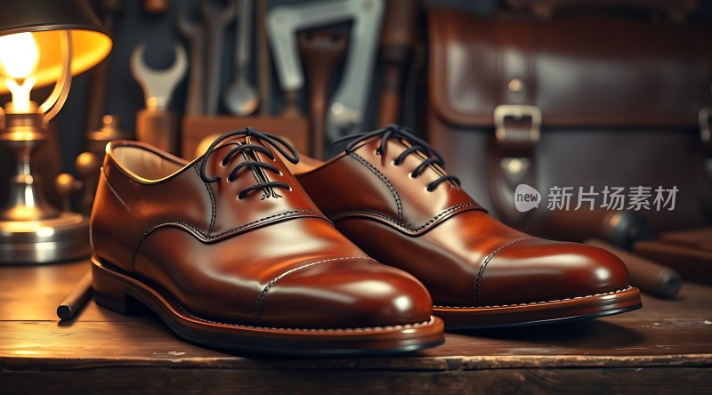 新片场素材 精致皮鞋
