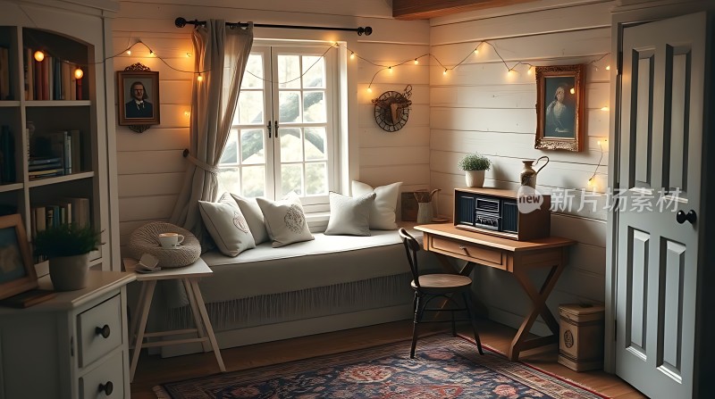 温馨角落舒适阅读时光