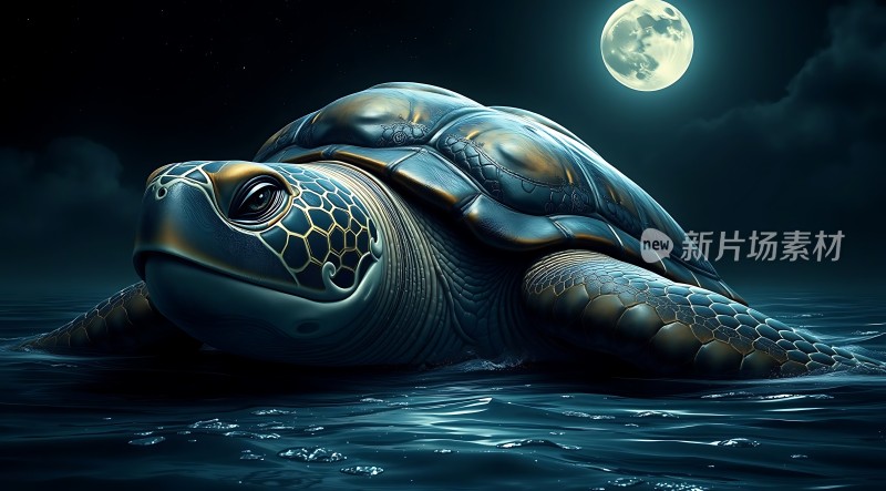 月下海龟