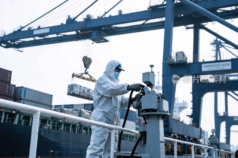 港口防护服作业场景