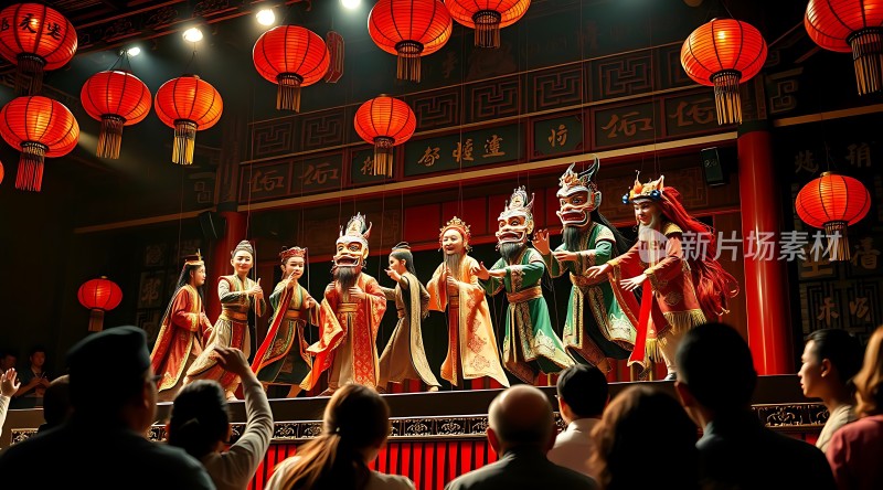传统戏剧表演观众欣赏