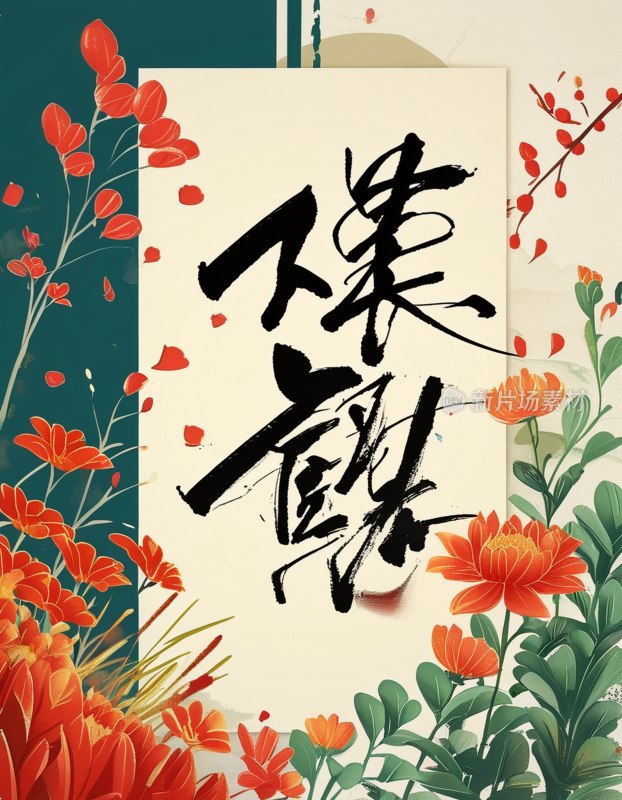 国庆书法艺术字