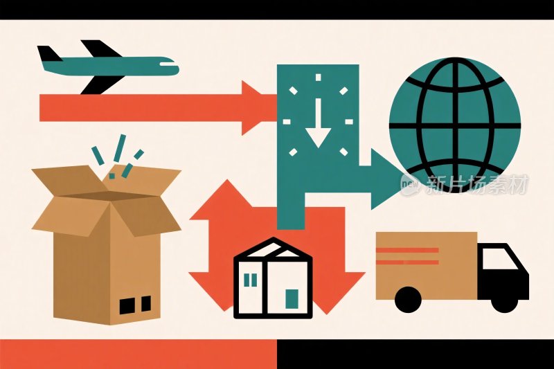 物流运输插画
