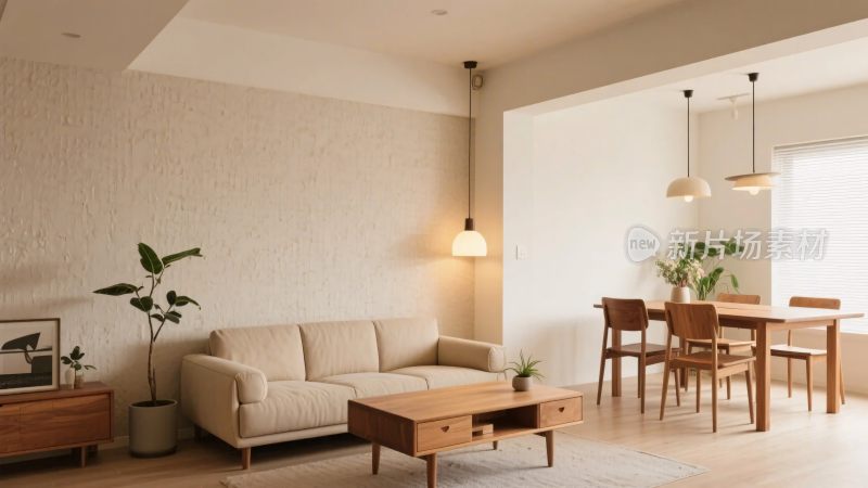 简约温馨客厅场景