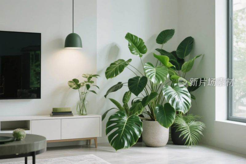 现代简约室内绿植布置