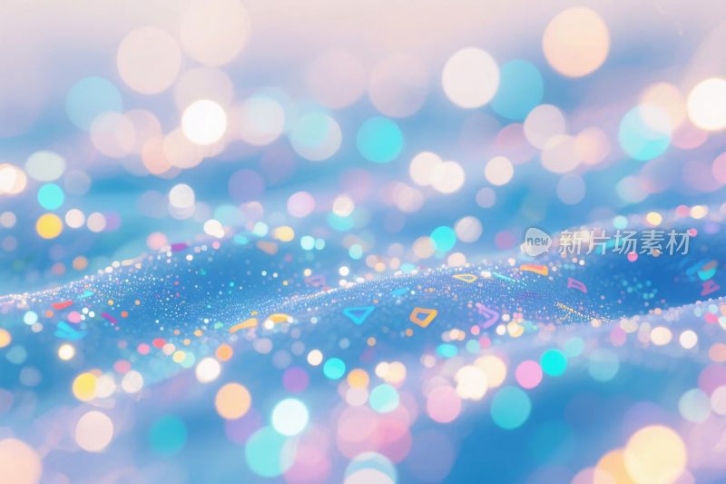 梦幻光斑散景图