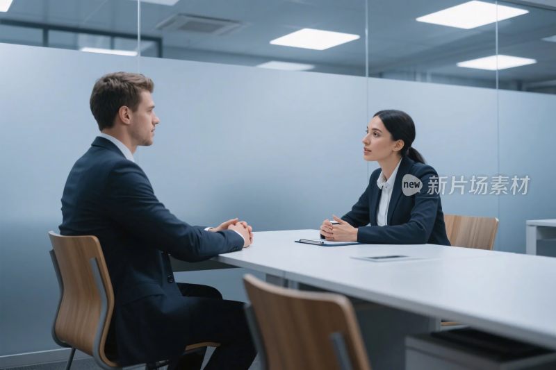 办公室商务洽谈场景