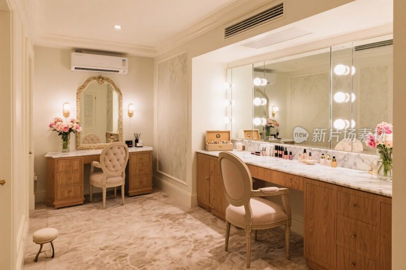 豪华化妆间室内场景