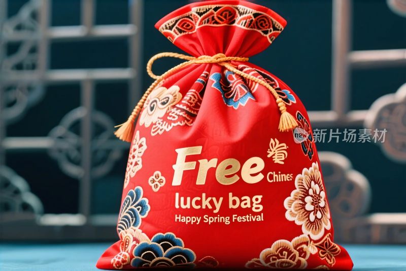 春节红包袋插画