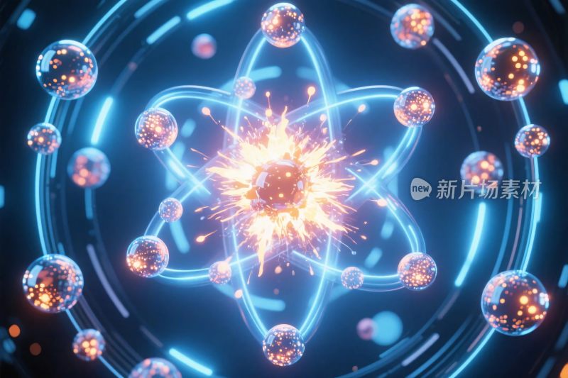 科技粒子光效插画