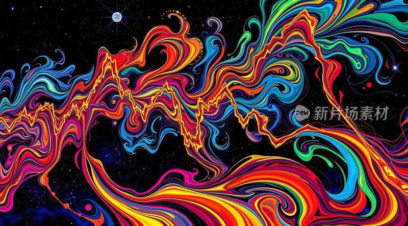 五彩斑斓的宇宙画卷