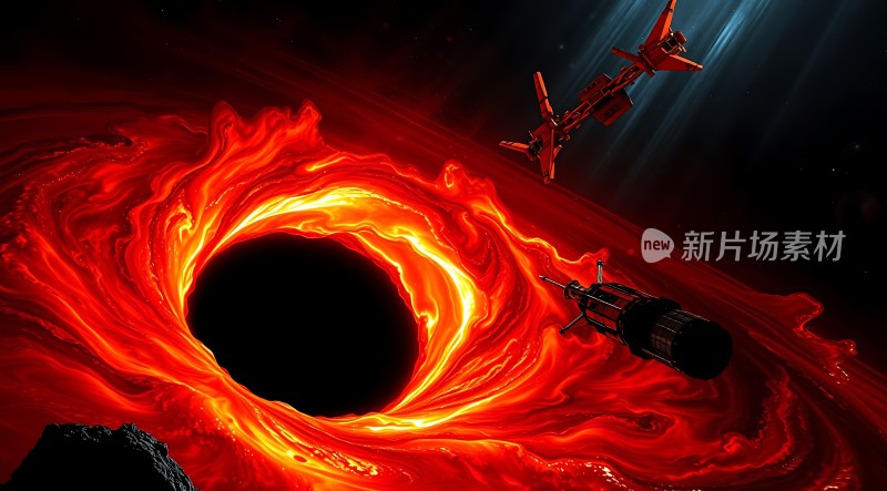 星际探索黑洞奇观