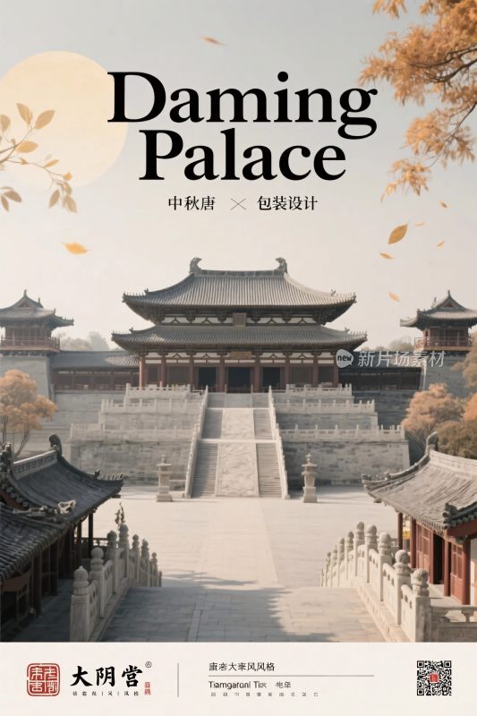 大明宫古建筑宣传图