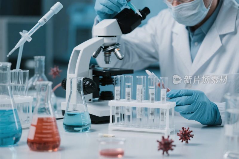 实验室病毒研究场景