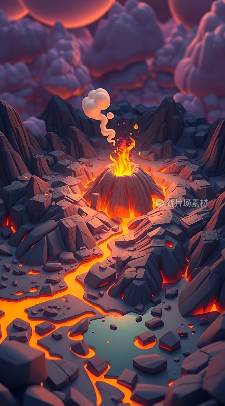 熔岩火山奇景