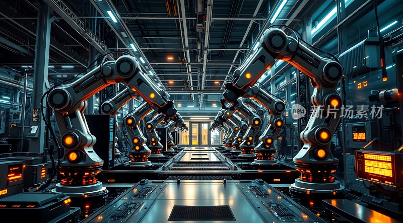 未来工厂机器人生产线