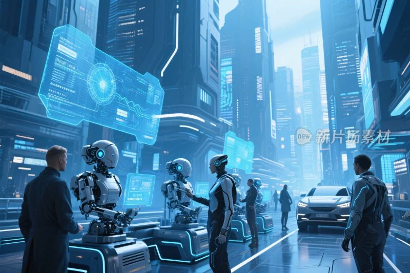 未来科幻城市插画