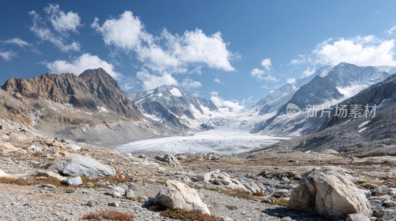 壮丽雪山自然风光