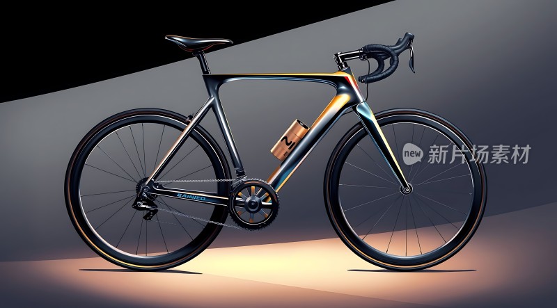 新片场素材炫彩自行车