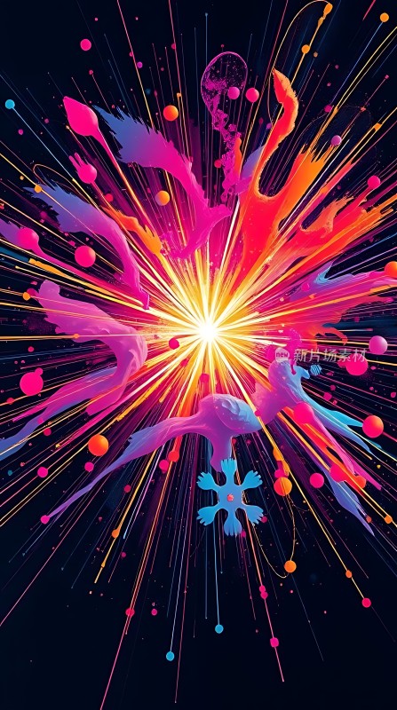 五彩斑斓的爆炸艺术