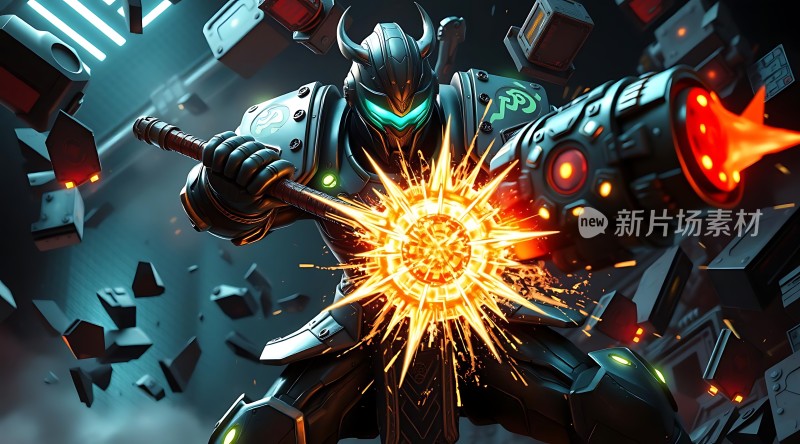 未来战士能量武器科技感十足