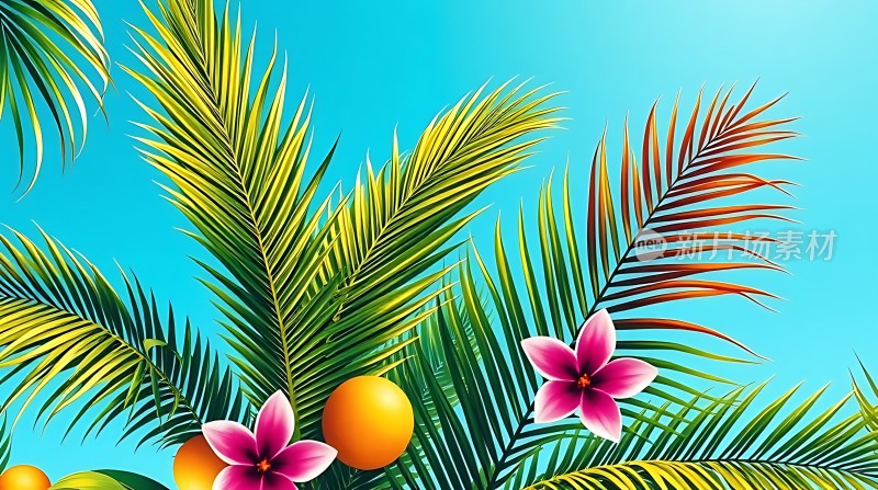 阳光下的热带风情