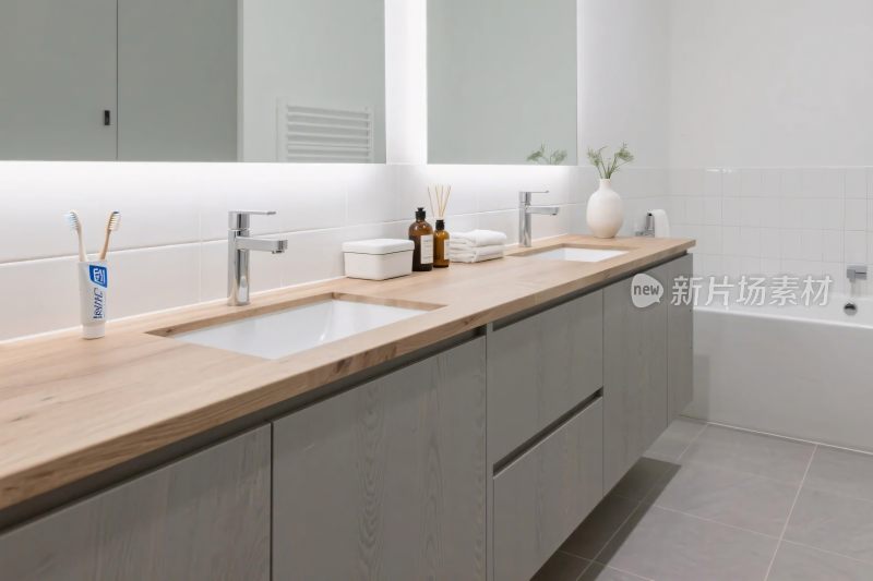 现代简约浴室洗手台