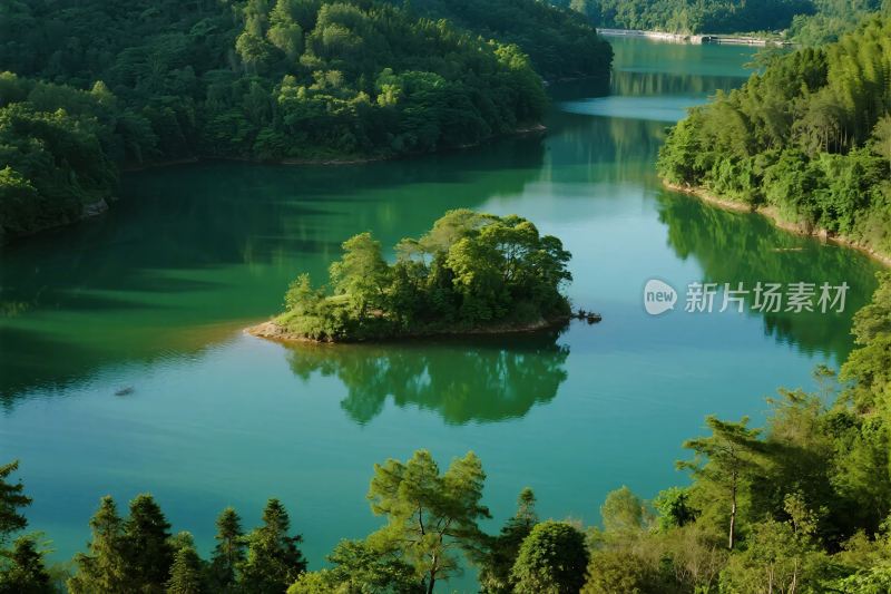 山水湖泊自然风光