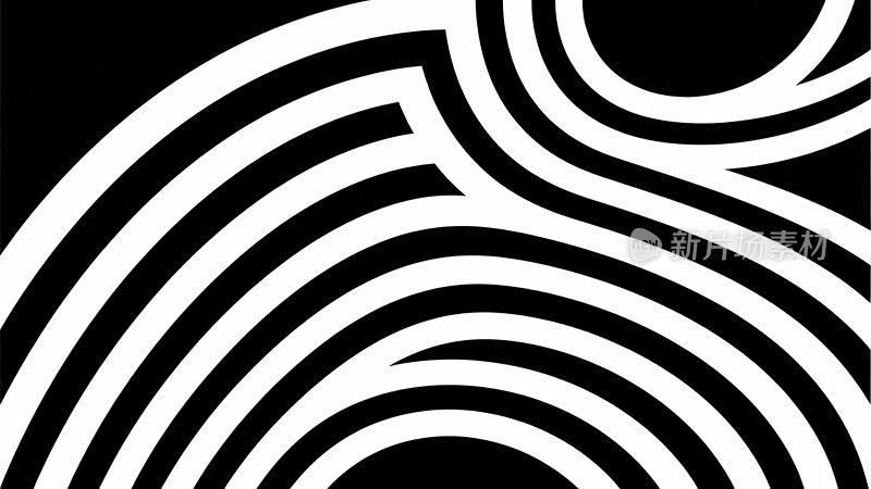 黑白线条抽象图案