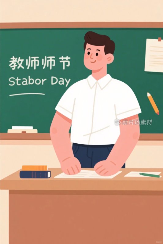 教师节教师插画