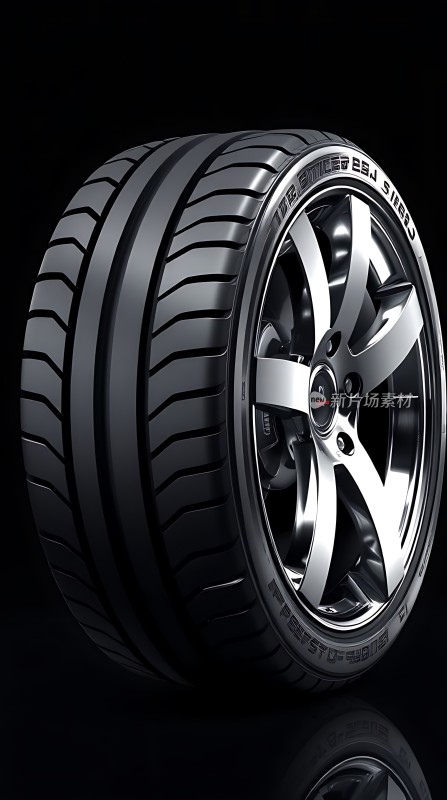 高性能轮胎与轮毂组合展示