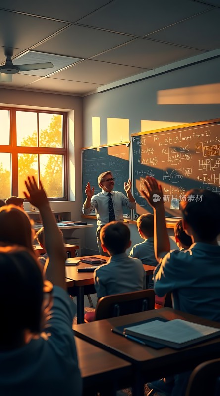 阳光下的课堂互动教学