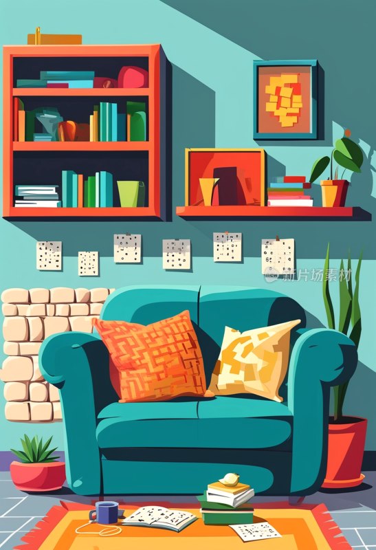 居家游戏插画集