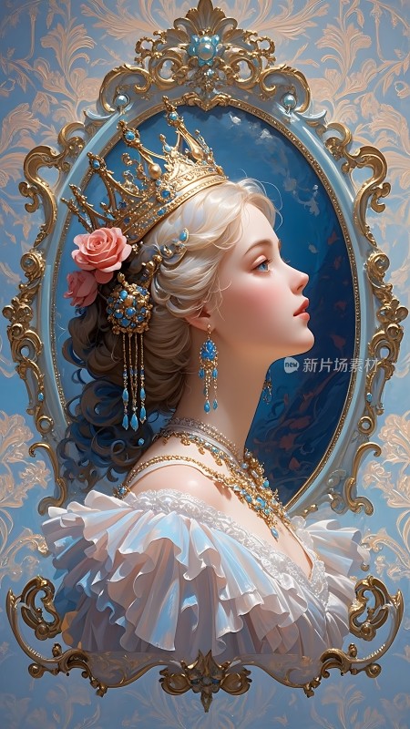 金色皇冠下的优雅公主