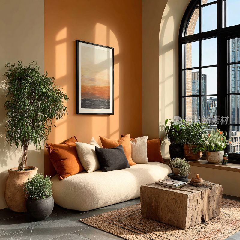 温馨舒适的室内客厅场景