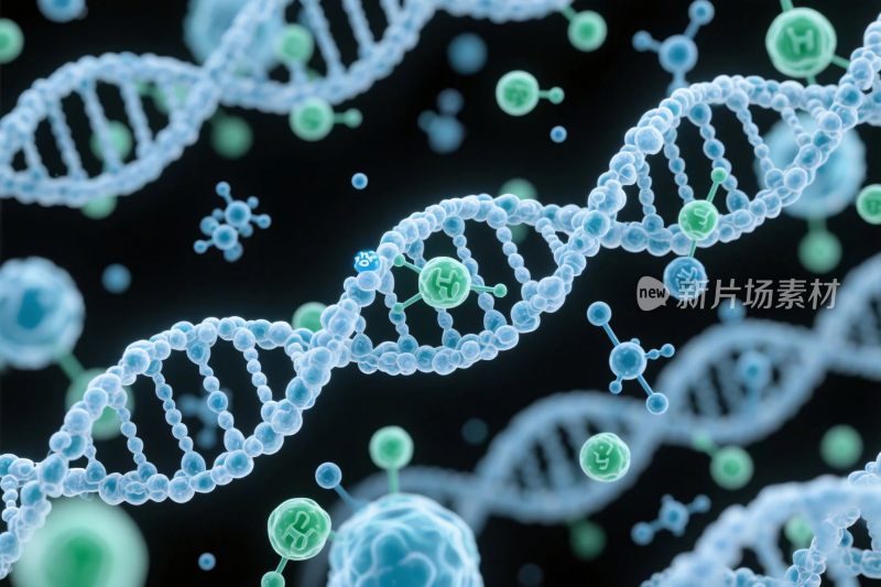 双螺旋分子结构图