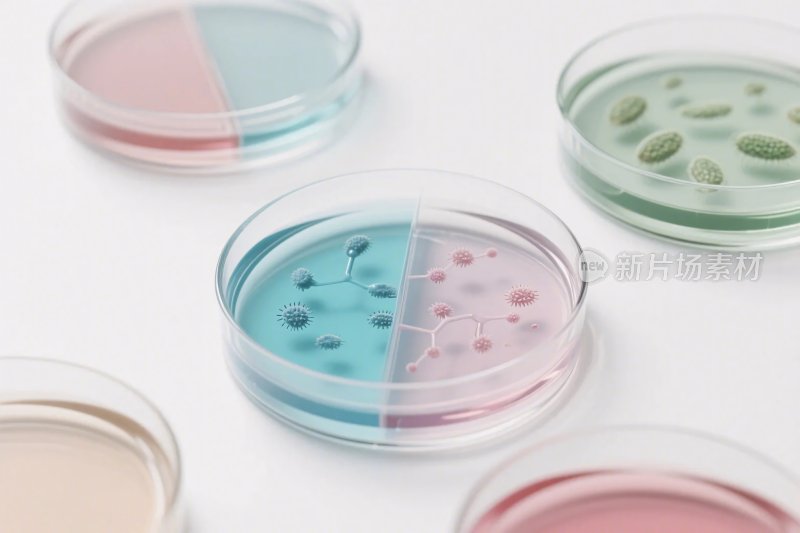 培养皿微生物插画