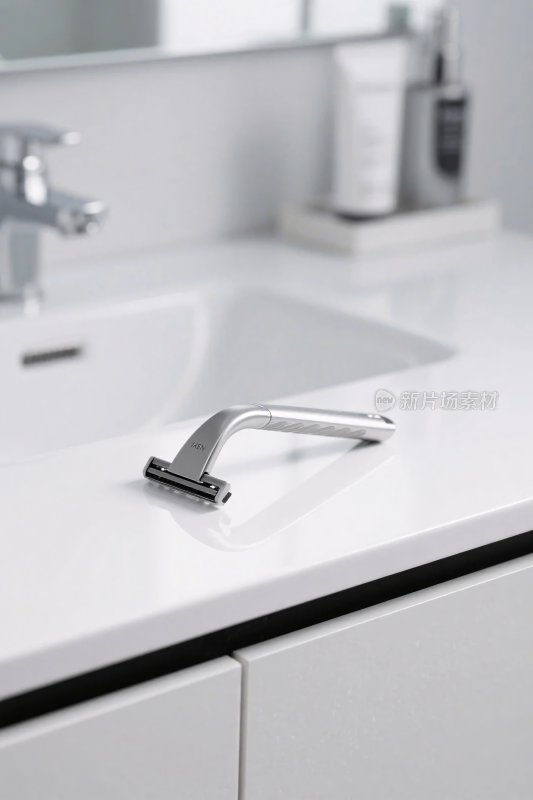 浴室洗手台与剃须刀