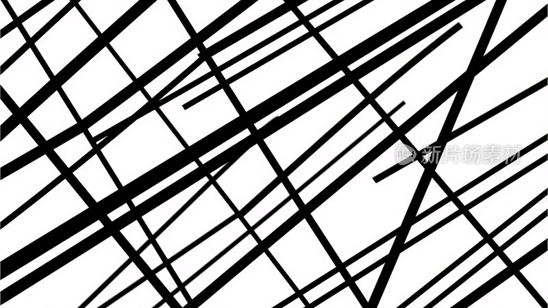 黑白线条抽象图案