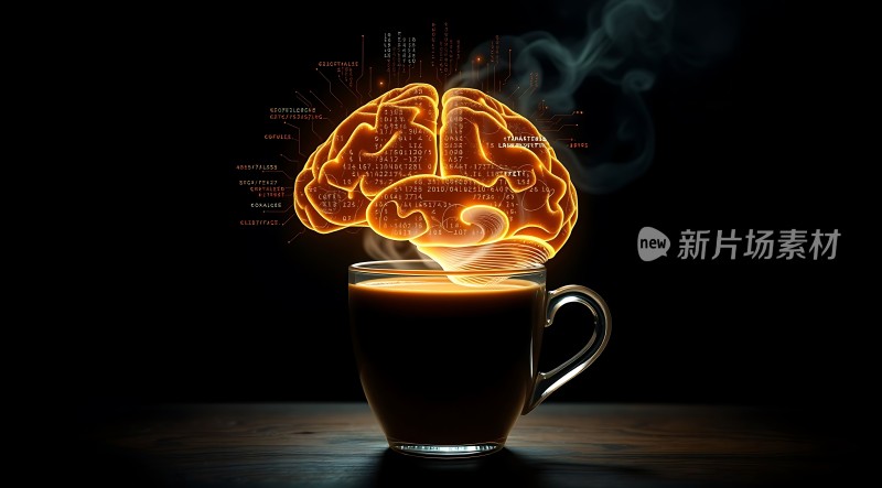 咖啡杯中升起的脑电波