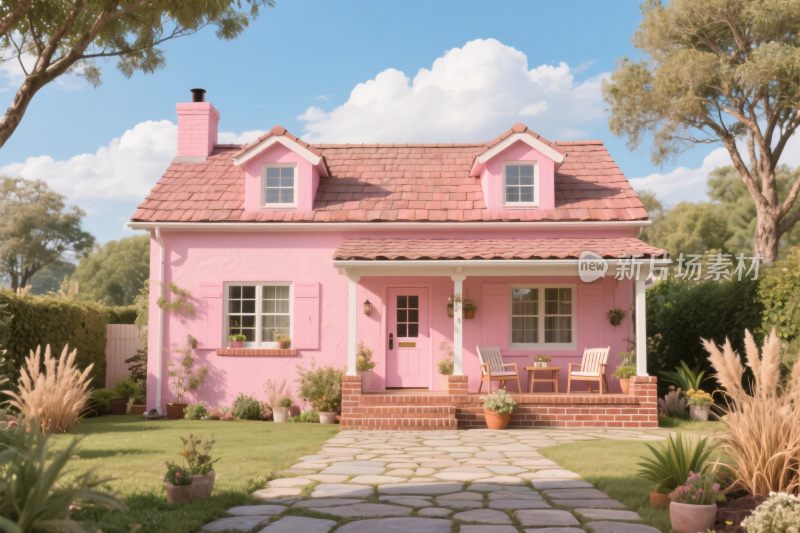 粉色童话小屋