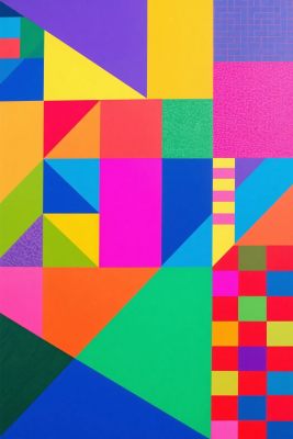 多彩几何抽象插画 多彩几何抽象插画